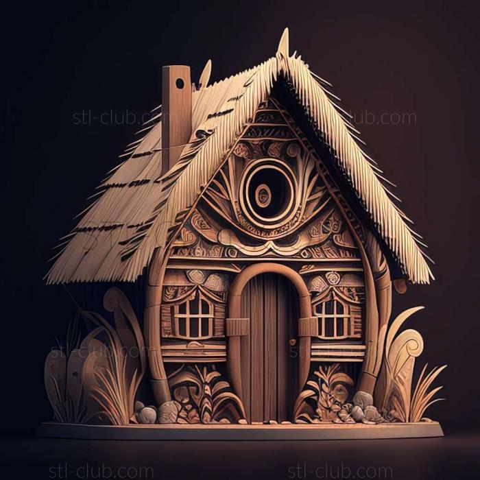 3D model hut (STL)